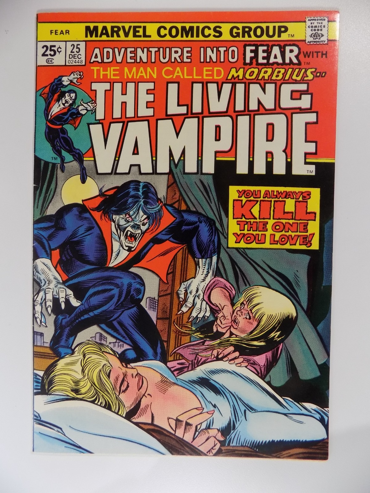 Adventure Into Fear #25 Marvel Comic December 1974 Near Mint-
