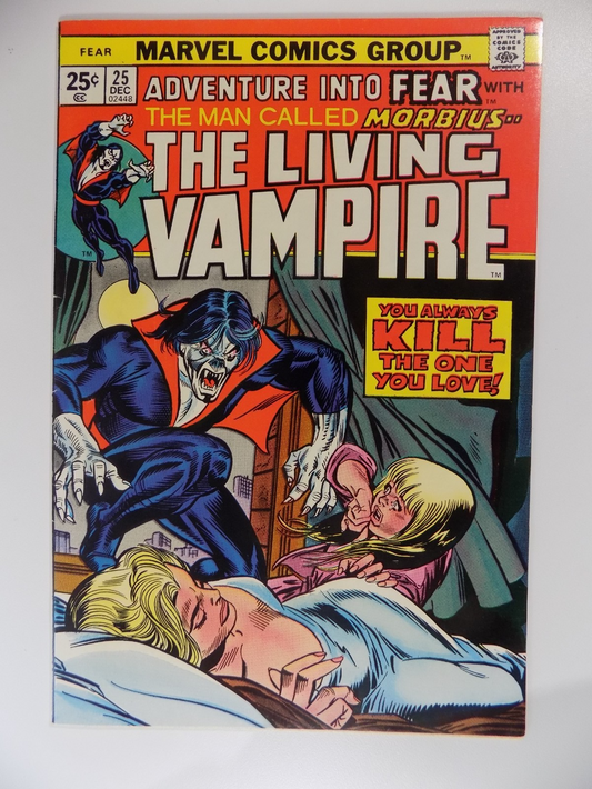 Adventure Into Fear #25 Marvel Comic December 1974 Near Mint-