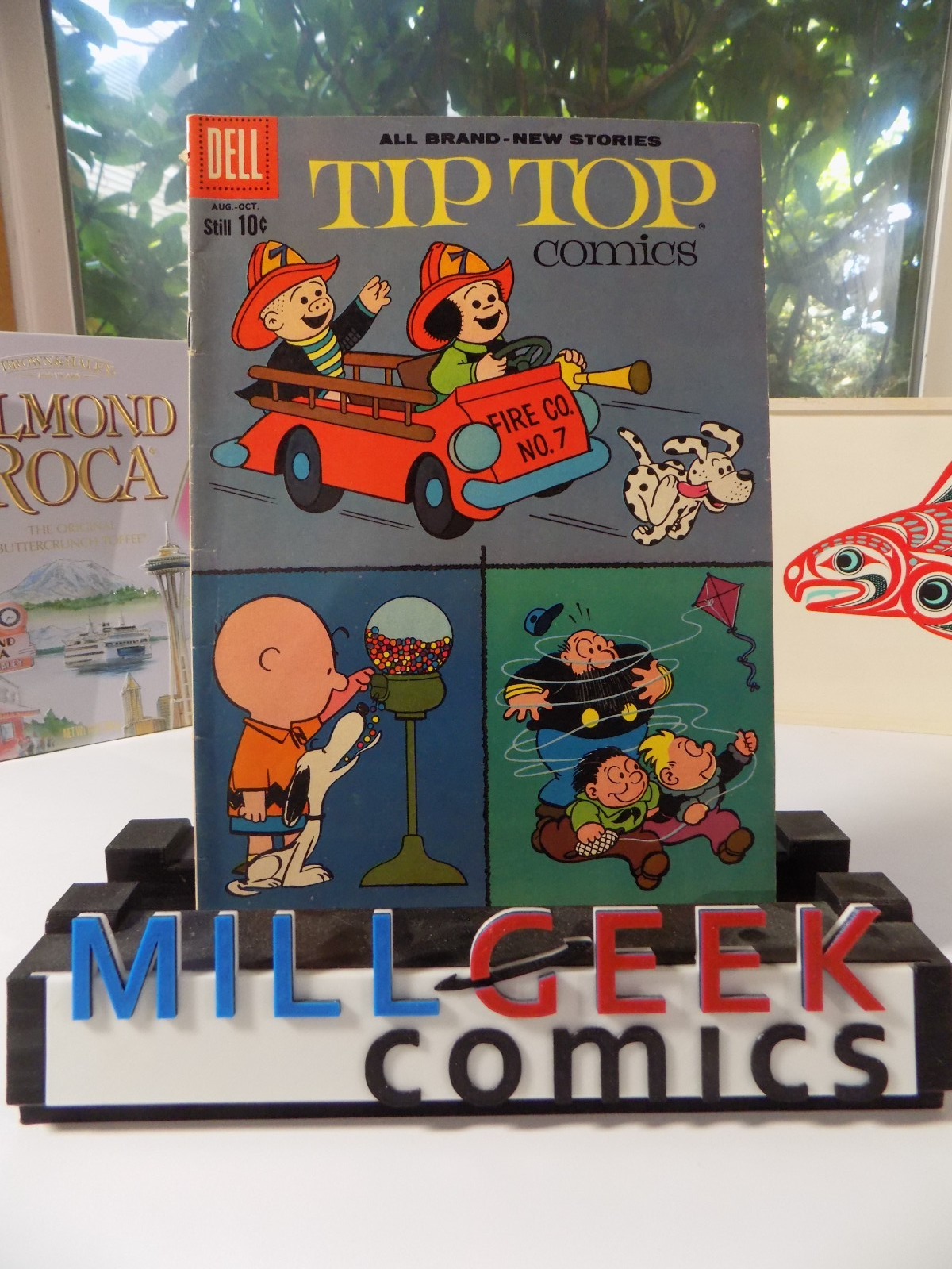 Tip Top Comics #222 Early Peanuts! Dell Comic August 1960 Fine+