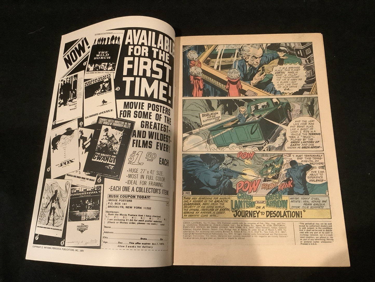 Green Lantern #77 (DC Comics June 1970) VF (8.0) Neal Adams, Denny O’Neil