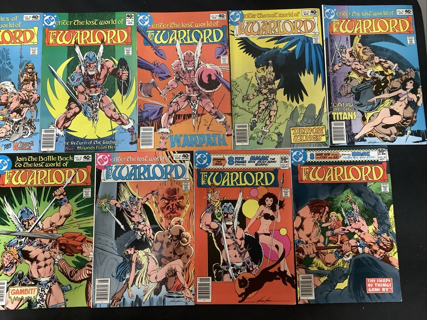 Warlord #1-86 + Annuals #1-4 & 1st Issue Special #8, 1st App Warlord, See Pics