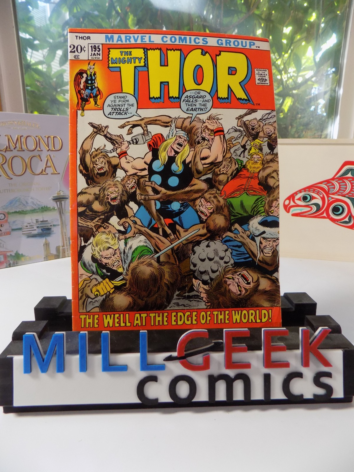 Thor #195 Marvel Comic January 1972 Fine/Very Fine