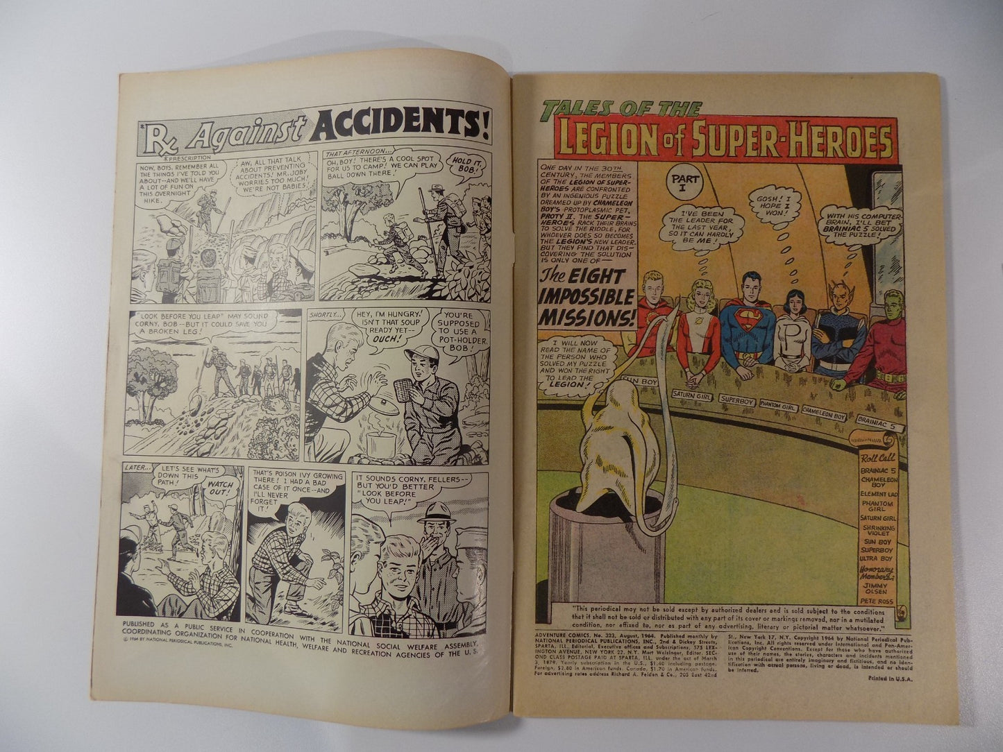 Adventure Comics #323 DC Comic August 1964 Fine