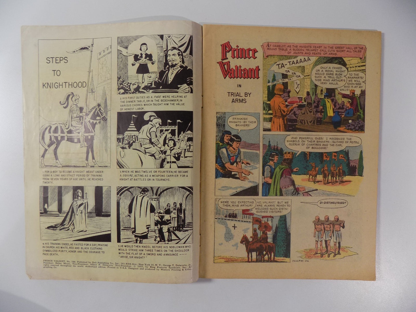 Four Color Prince Valiant #788 Dell Comic 1957 Very Good/Fine