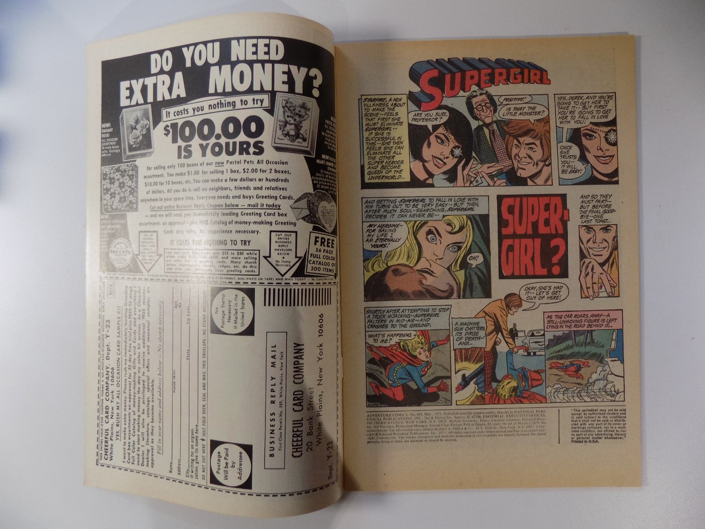 Adventure Comics #404 Supergirl DC Comic March 1971 Very Fine