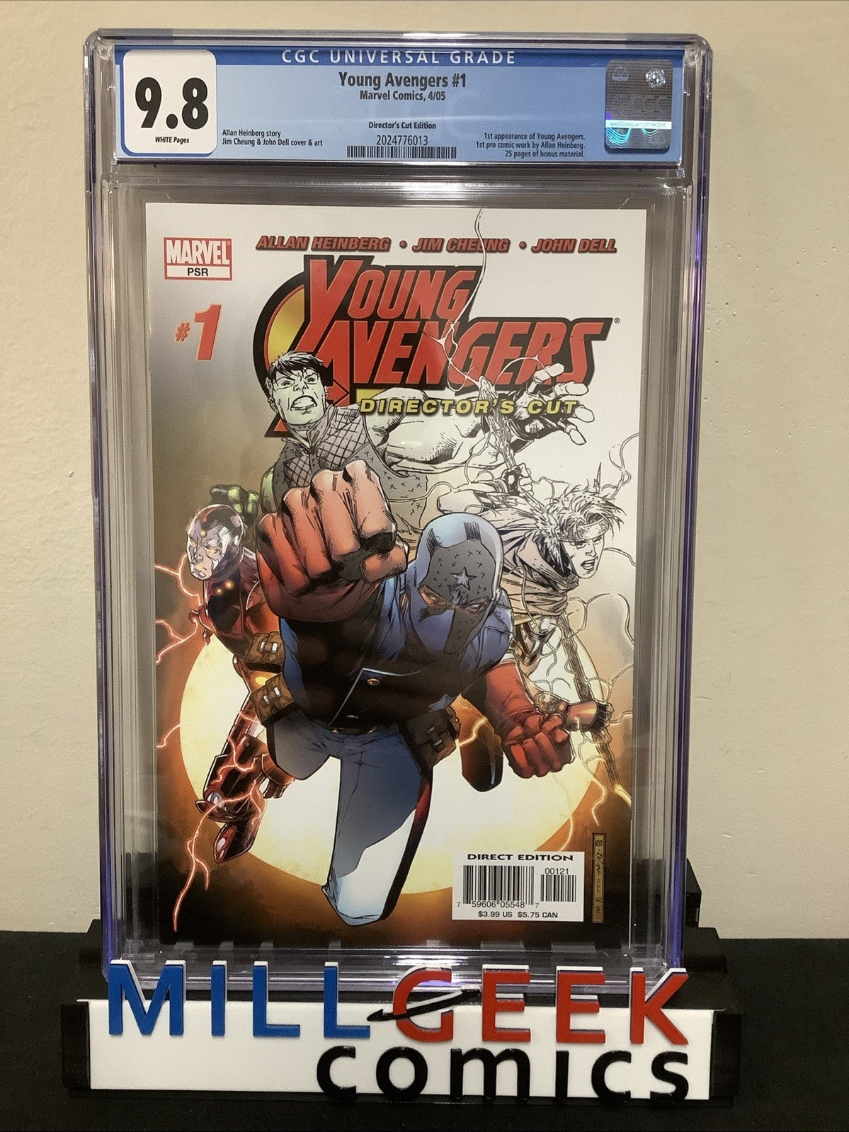 Young The Avengers Director's Cut #1 (Marvel Comics 2005) CGC Graded 9.8 (NM/M)