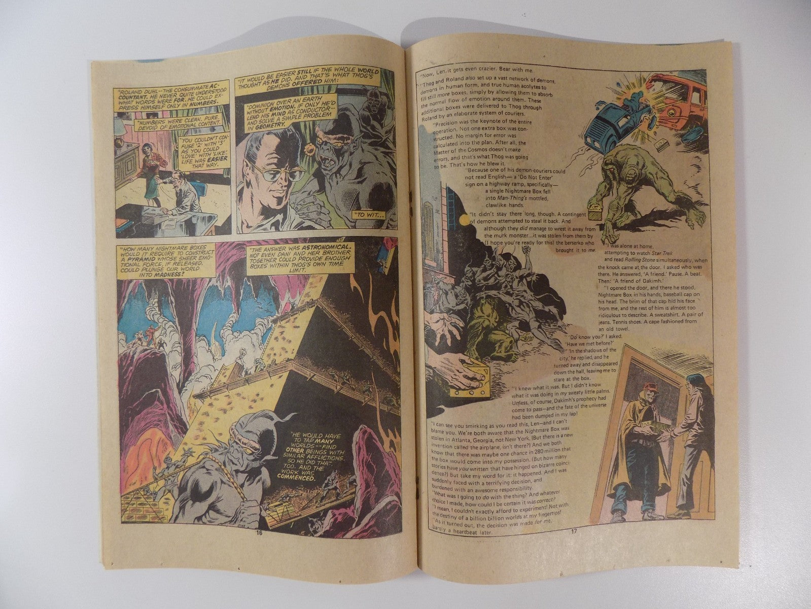 Man-Thing #22 Marvel Comic October 1975 Near Mint-
