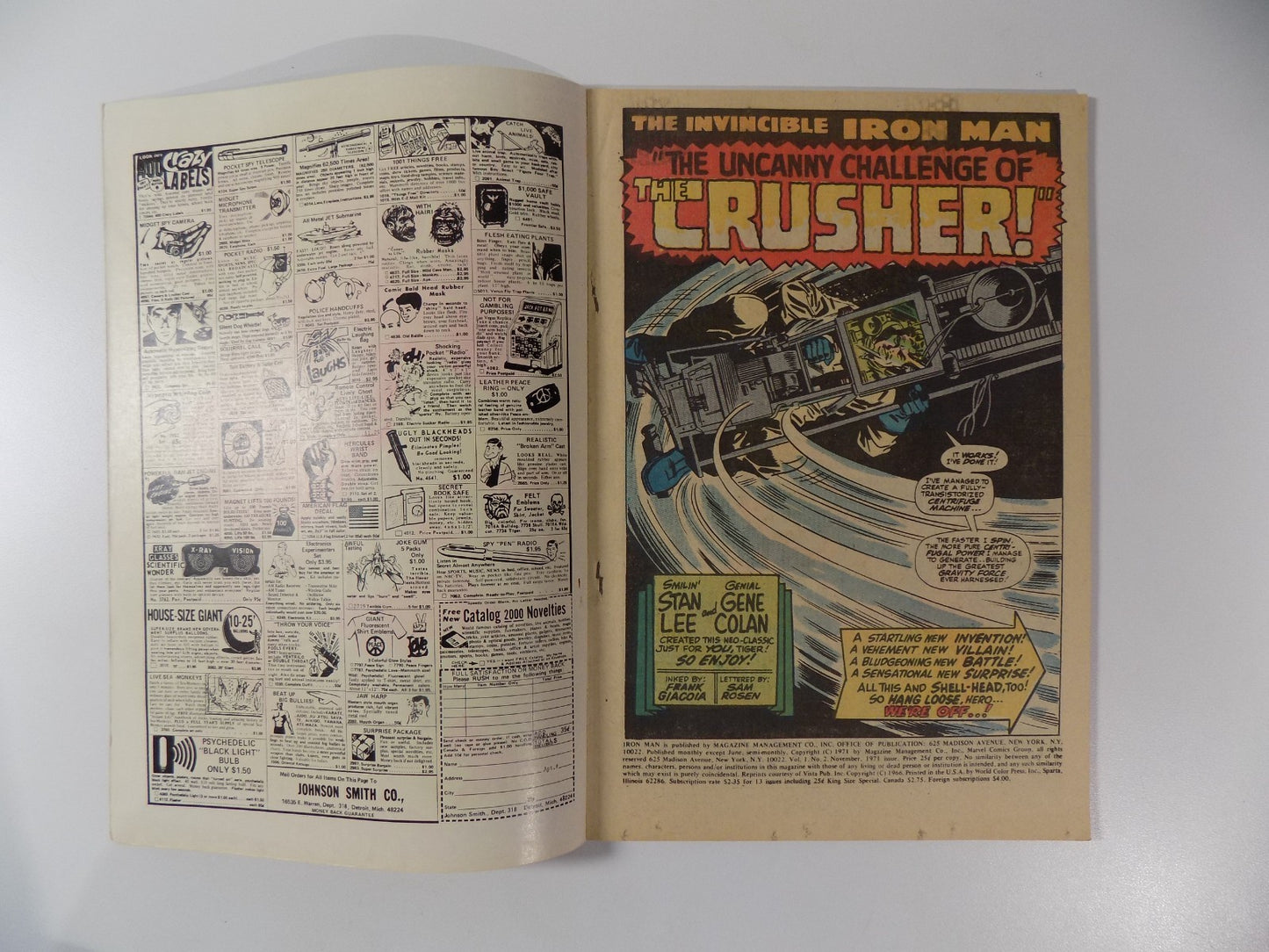 Iron Man King-Sized Special #2 Marvel Comic November 1971 Fine+