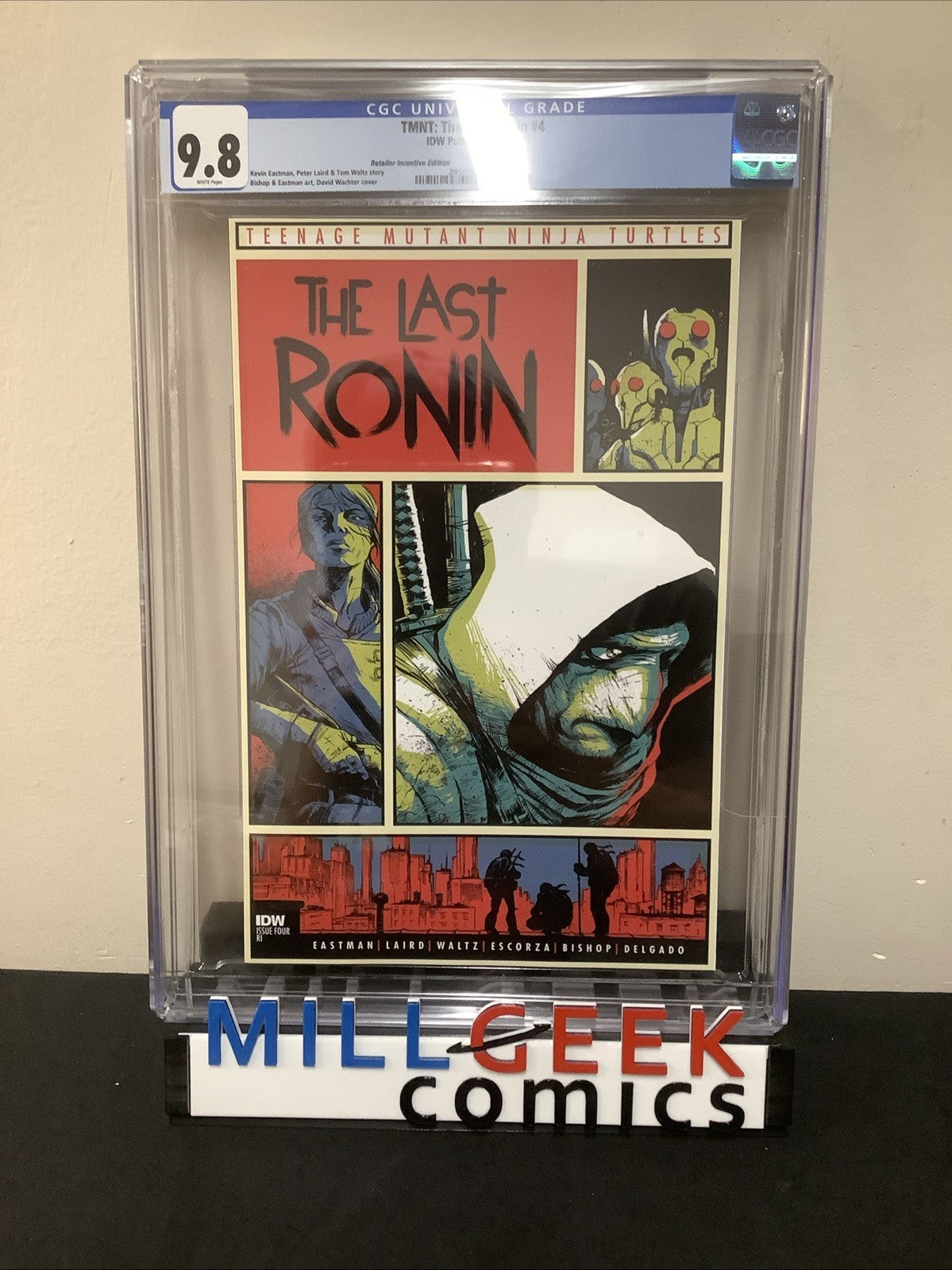TMNT: The Last Ronin #4 (IDW) CGC Graded 9.8 (NM/M) RI 1:10 David Watcher Cover