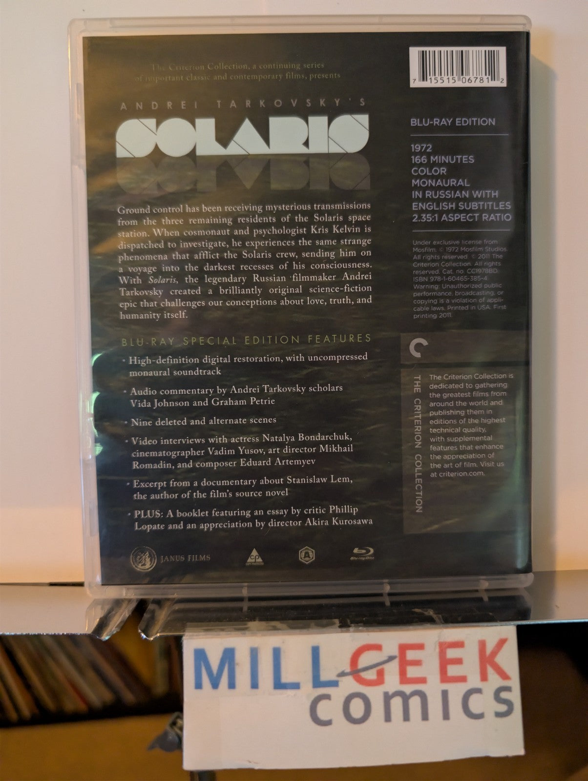 Solaris - Andrei Tarkovsky, Criterion Collection (Blu-Ray) -JD