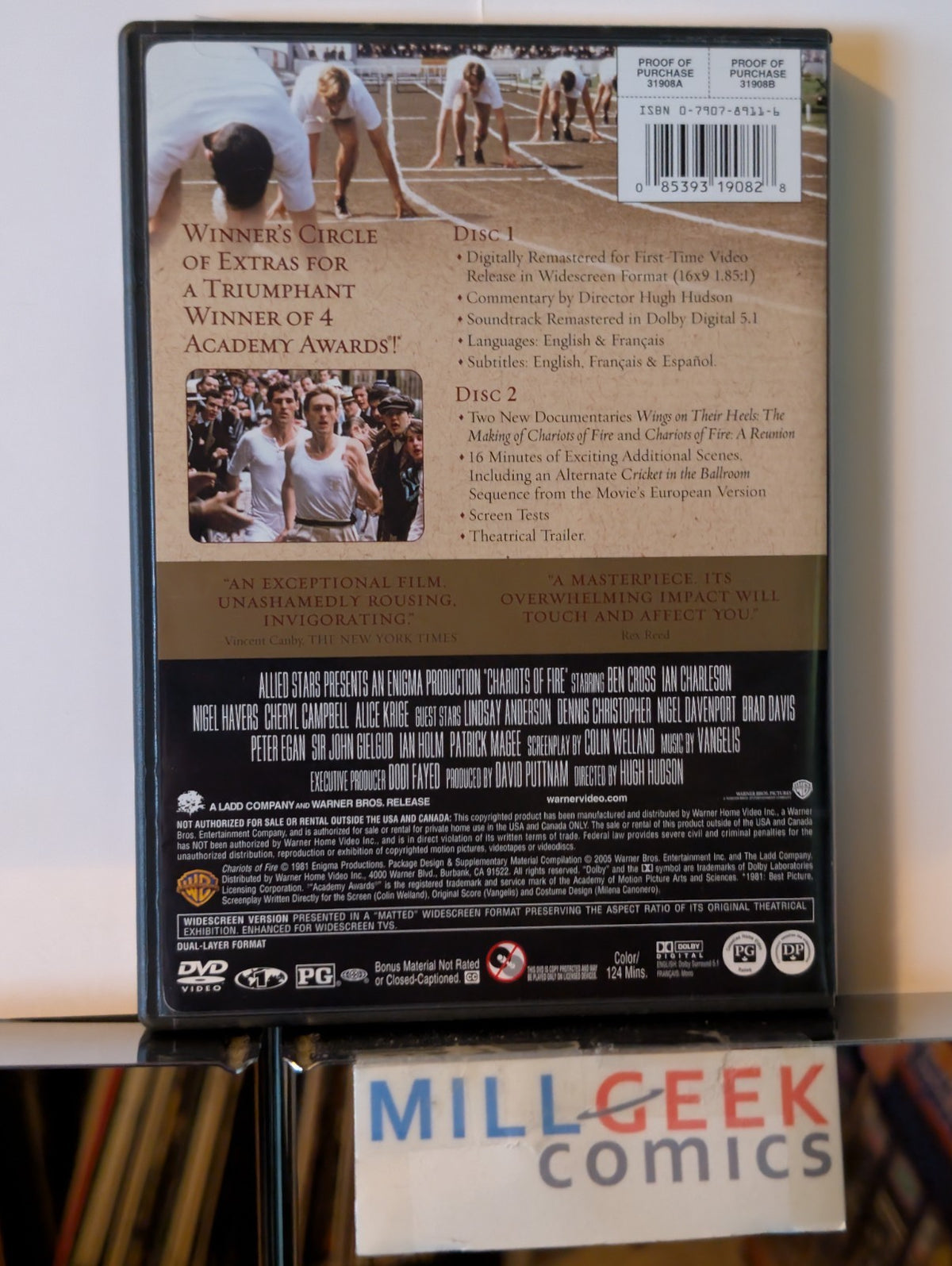 Chariots of Fire / Seabiscuit, 2 Award Winning Films (DVD) -JD