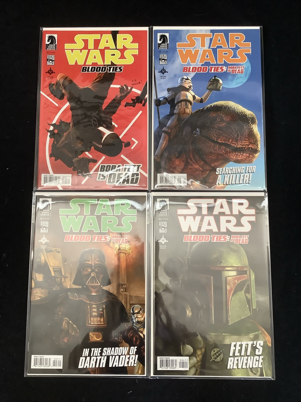 Star Wars Blood Ties Boba Fett Is Dead #1-4 Complete Set, Scarce, 1:5 Variant