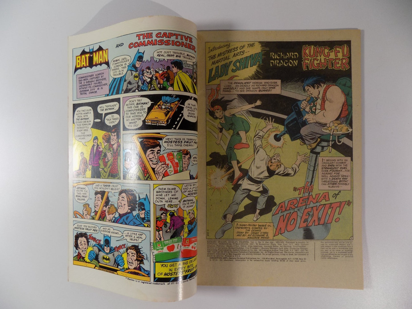 Kung-Fu Fighter #5 Richard Dragon DC Comic January 1976 Very Fine-