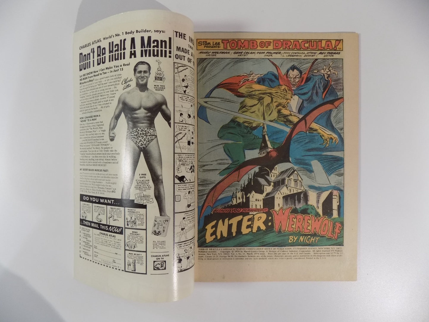 Tomb of Dracula #18 Marvel Comic March 1974 Very Fine