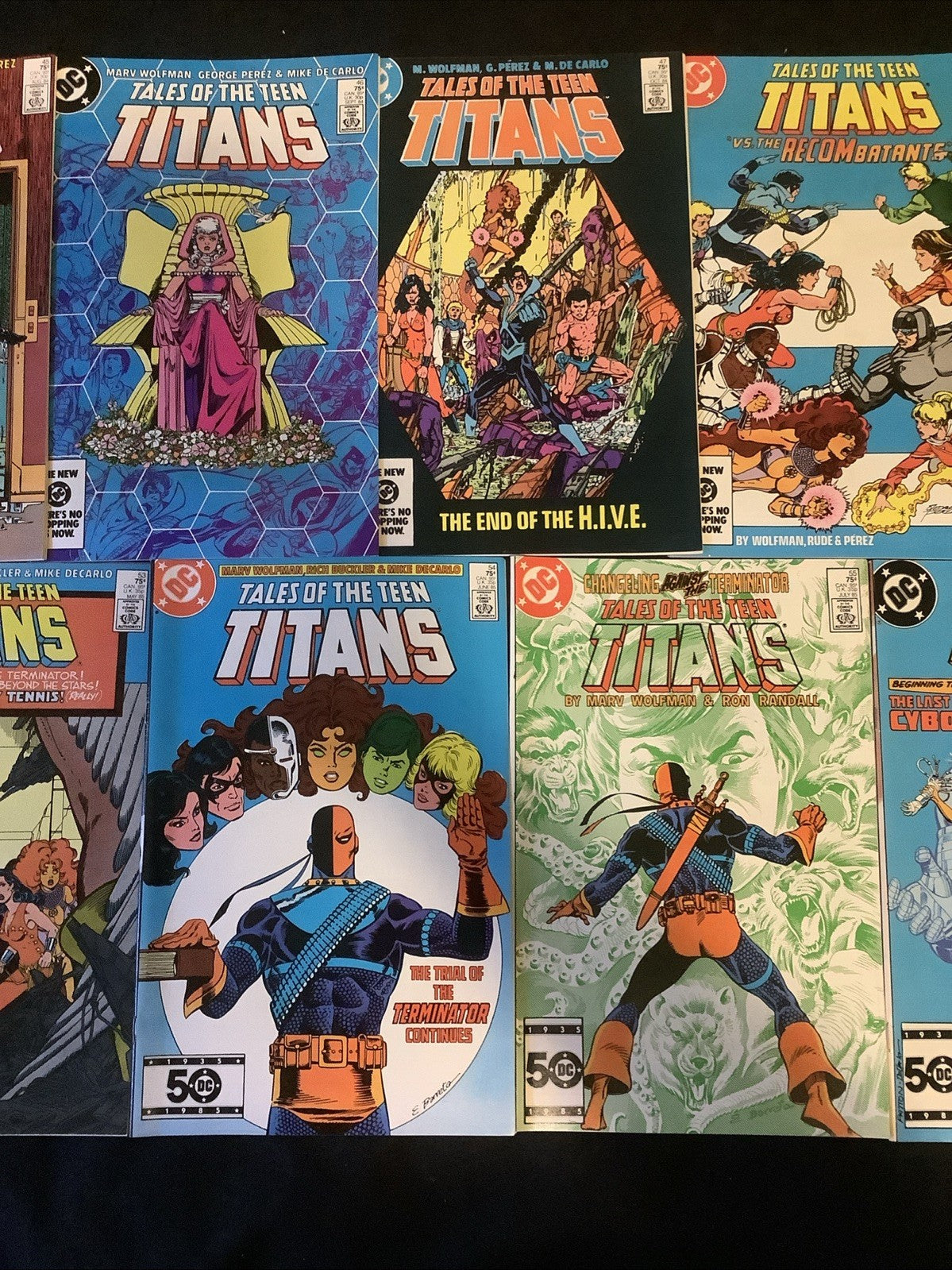New Teen Titans #4-58 + Annuals #1-3 (MISSING #44) Comic Lot, Wolfman/Perez, DC