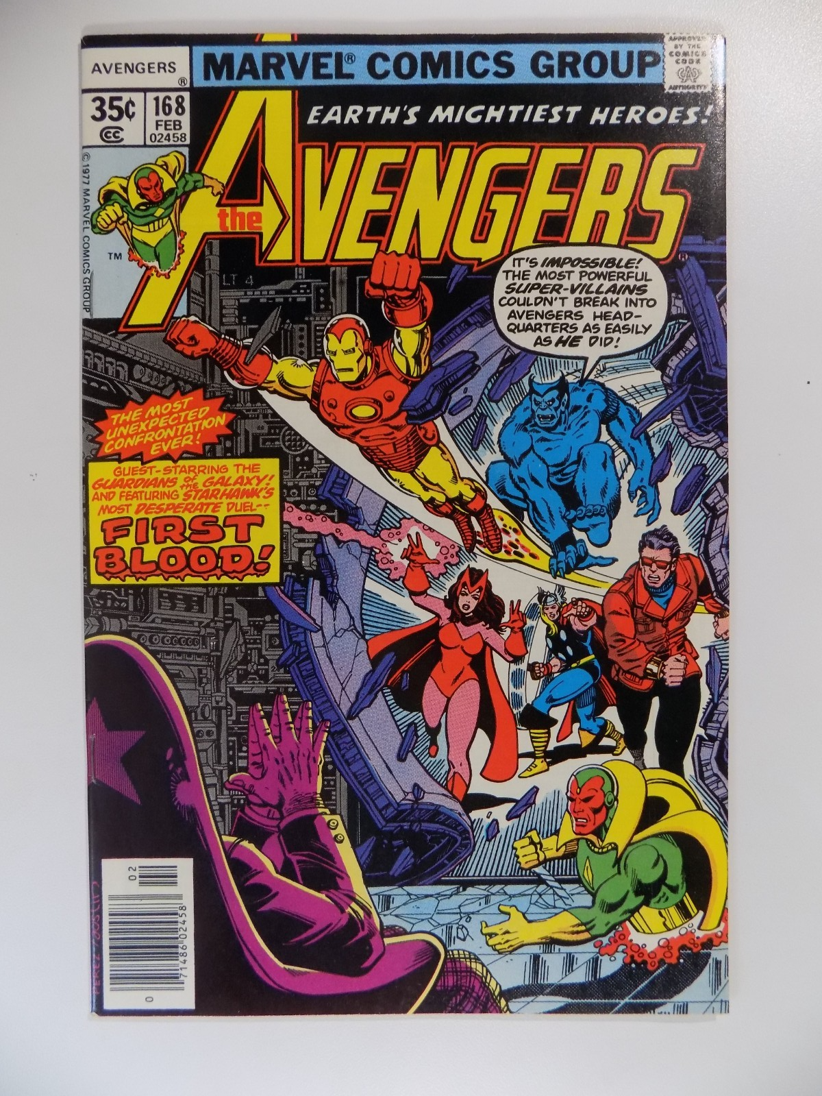 Avengers #168 Marvel Comic February 1978 Very Fine+