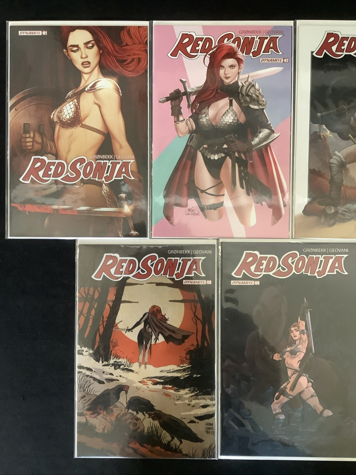 Red Sonja #1-13 Comic Lot, Dynamite, Jenny Frison, Frank Cho, Lee InHyuk Covers