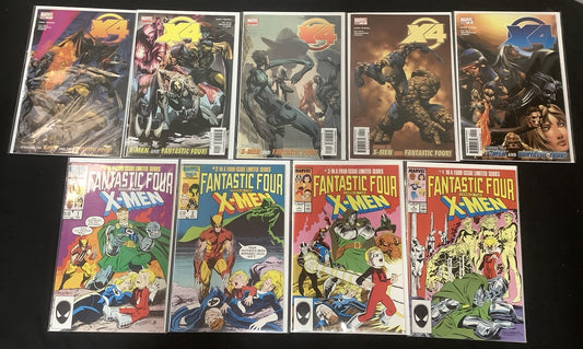 X-Men Fantastic Four Bundle: (X4) #1-5 + Fantastic Four Vs The X-Men #1-4, 1987