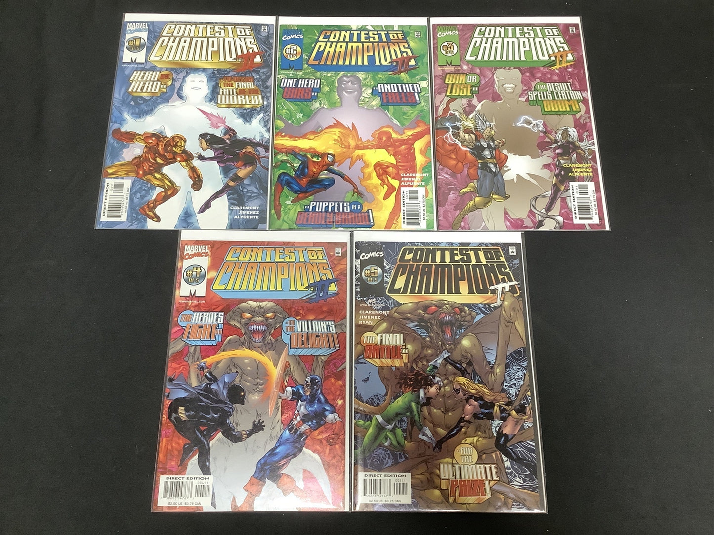 Contest of Champions II #1-5 Complete Comic Set, Chris Claremont Oscar Jimenez