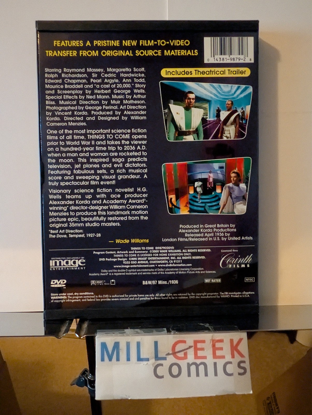 H.G. Wells Things To Come / The Adventures of Buckaroo Banzai (DVD) Like New -JD