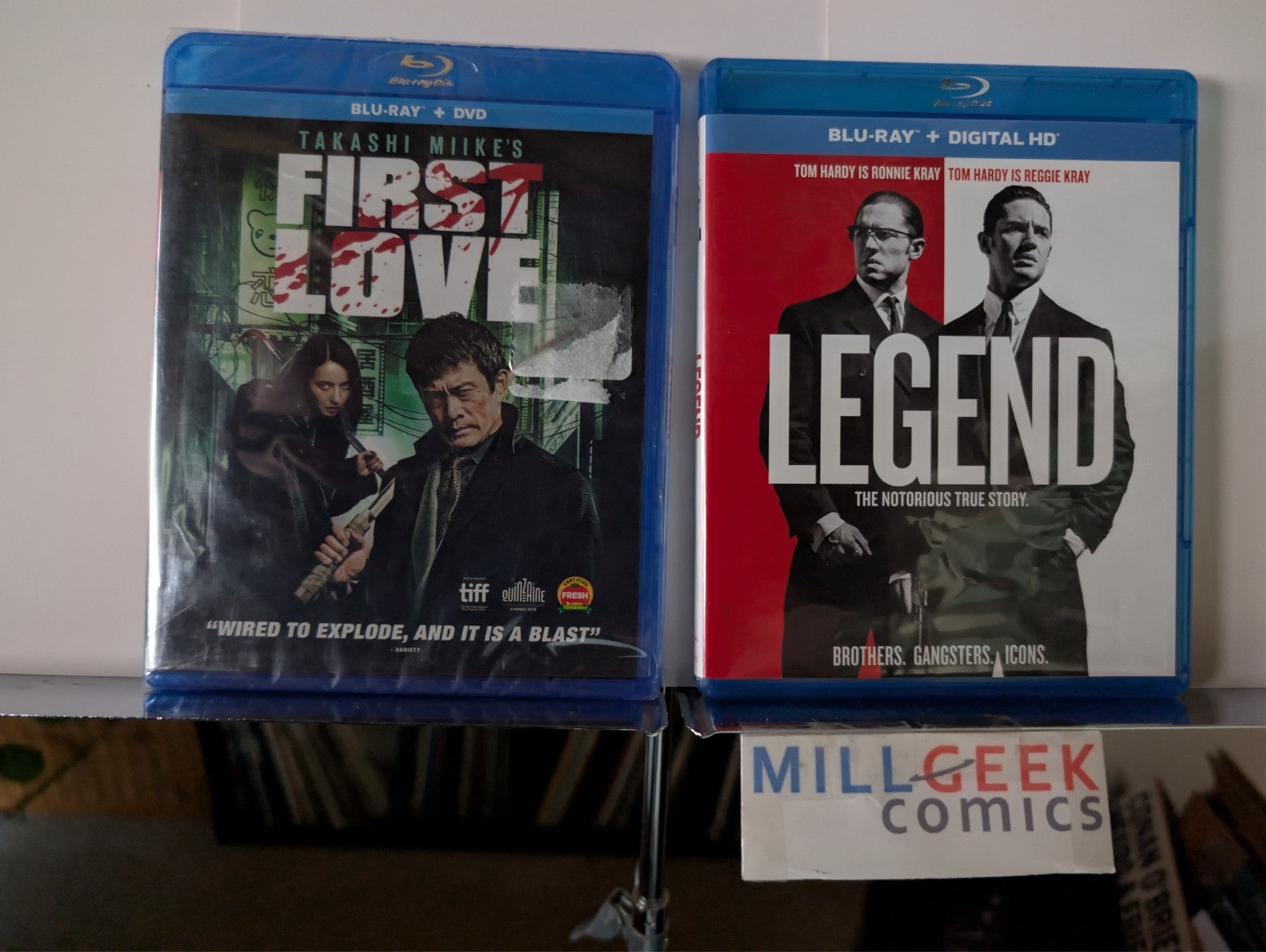 First Love / Legend, Takashi Miike, Tom Hardy 2 Movie Set (Blu-Ray) Like New -JD