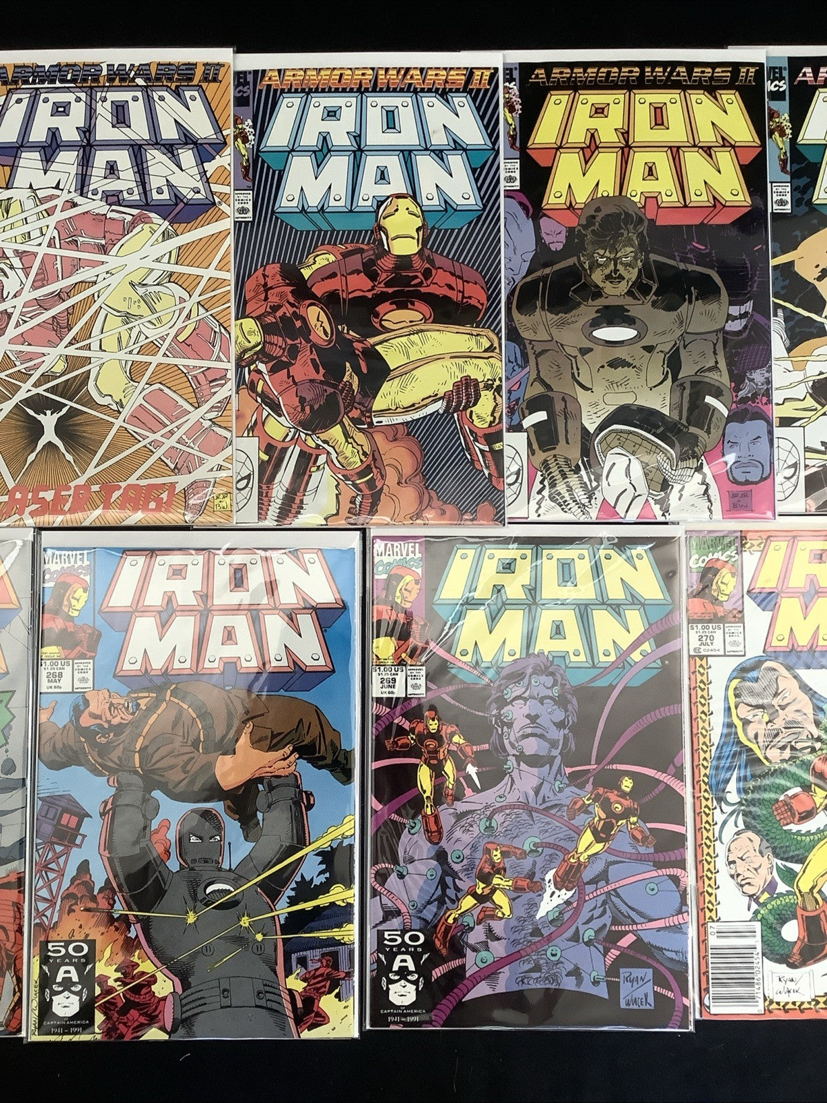 Iron Man #258-272 Comic Lot, Marvel Comics, John Byrne/John Romita Jr., 1990