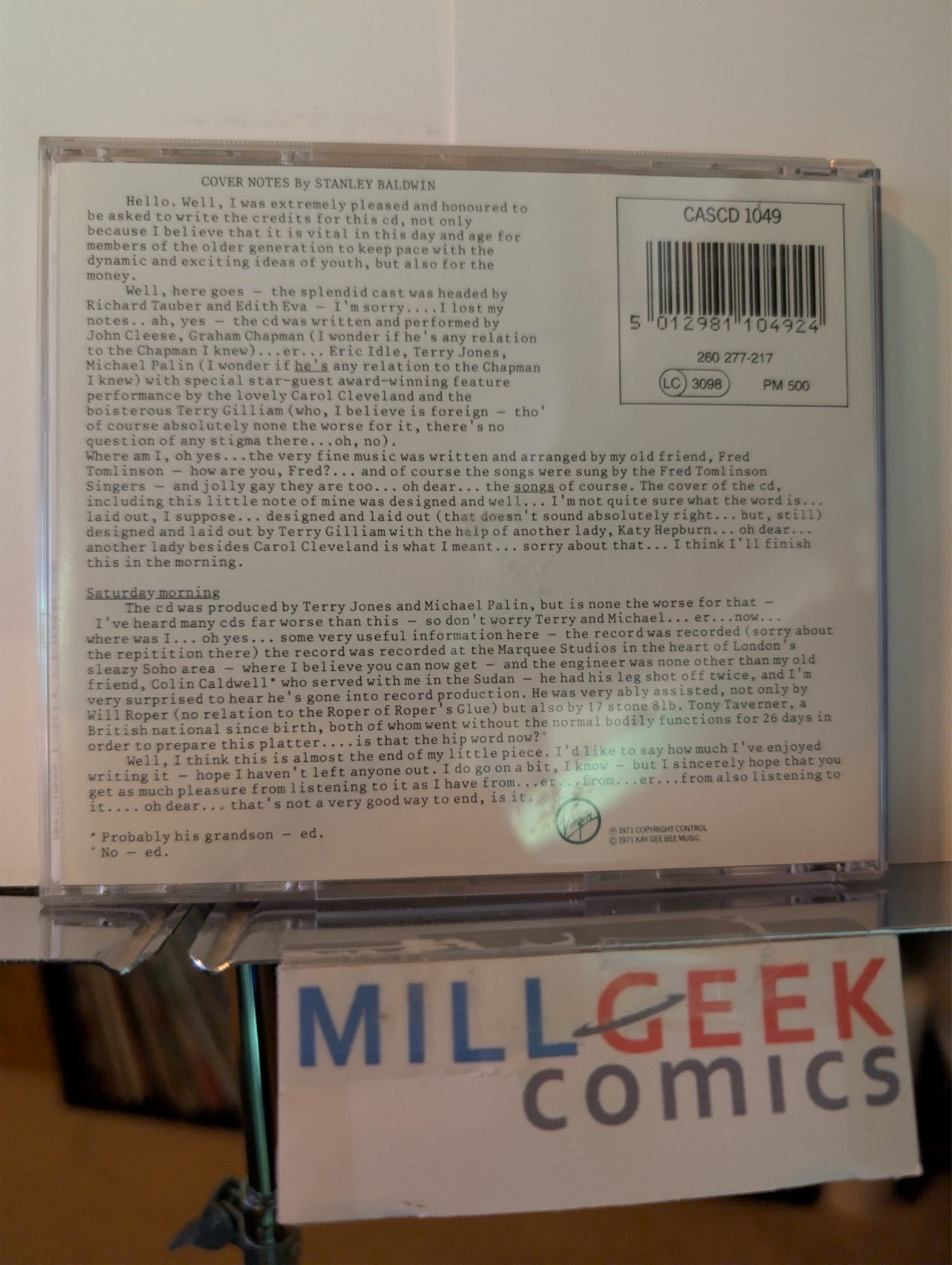 Monty Python, 5 CD Albums (Flying Circus, Another, Previous, Handkerchief) -JD