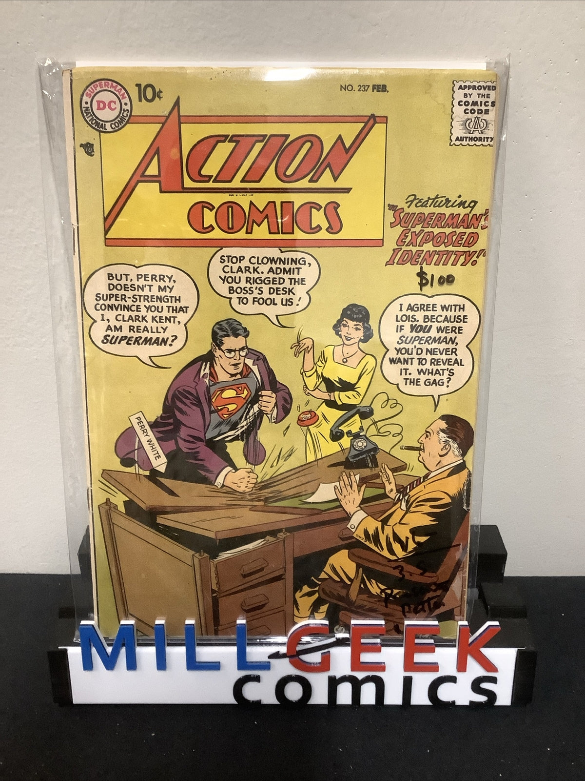Action Comics #237 (1958) VG- (3.5) Good Eye Appeal, Henry Boltinoff/Curt Swan
