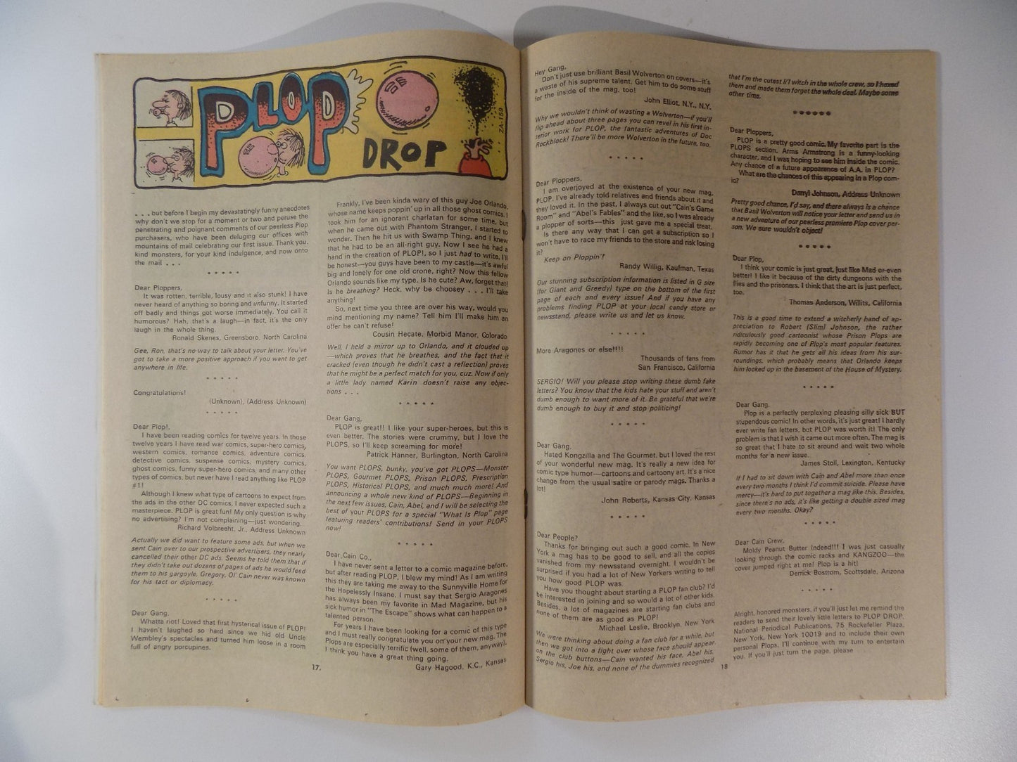 Plop! #4 DC Comic April 1974 Very Fine+