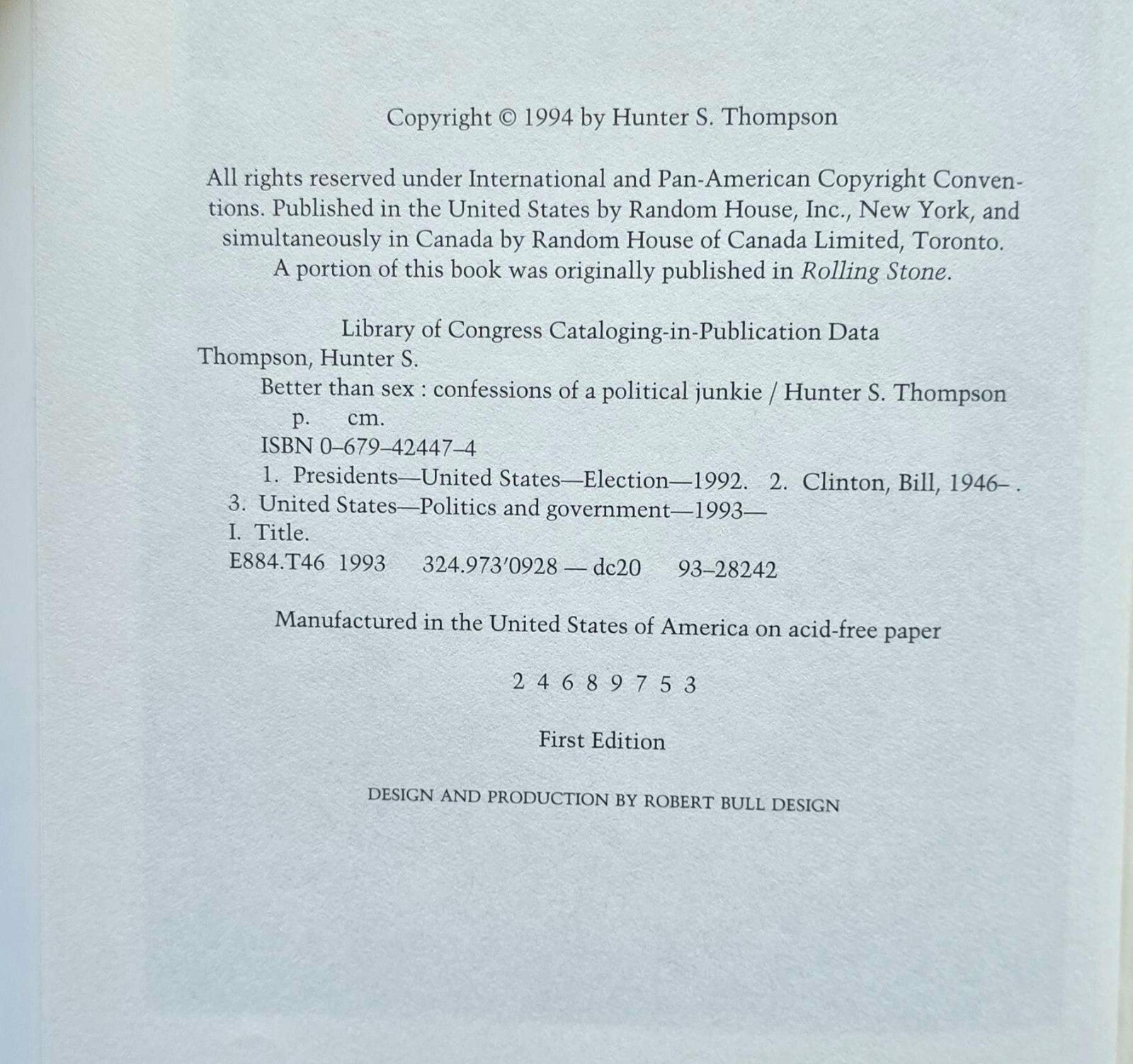 Gonzo Papers Volumes. 2-4 By Hunter S. Thompson (1980-1994)