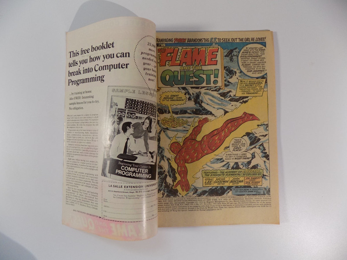 Fantastic Four #117 Marvel Comic December 1971 Fine/Very Fine