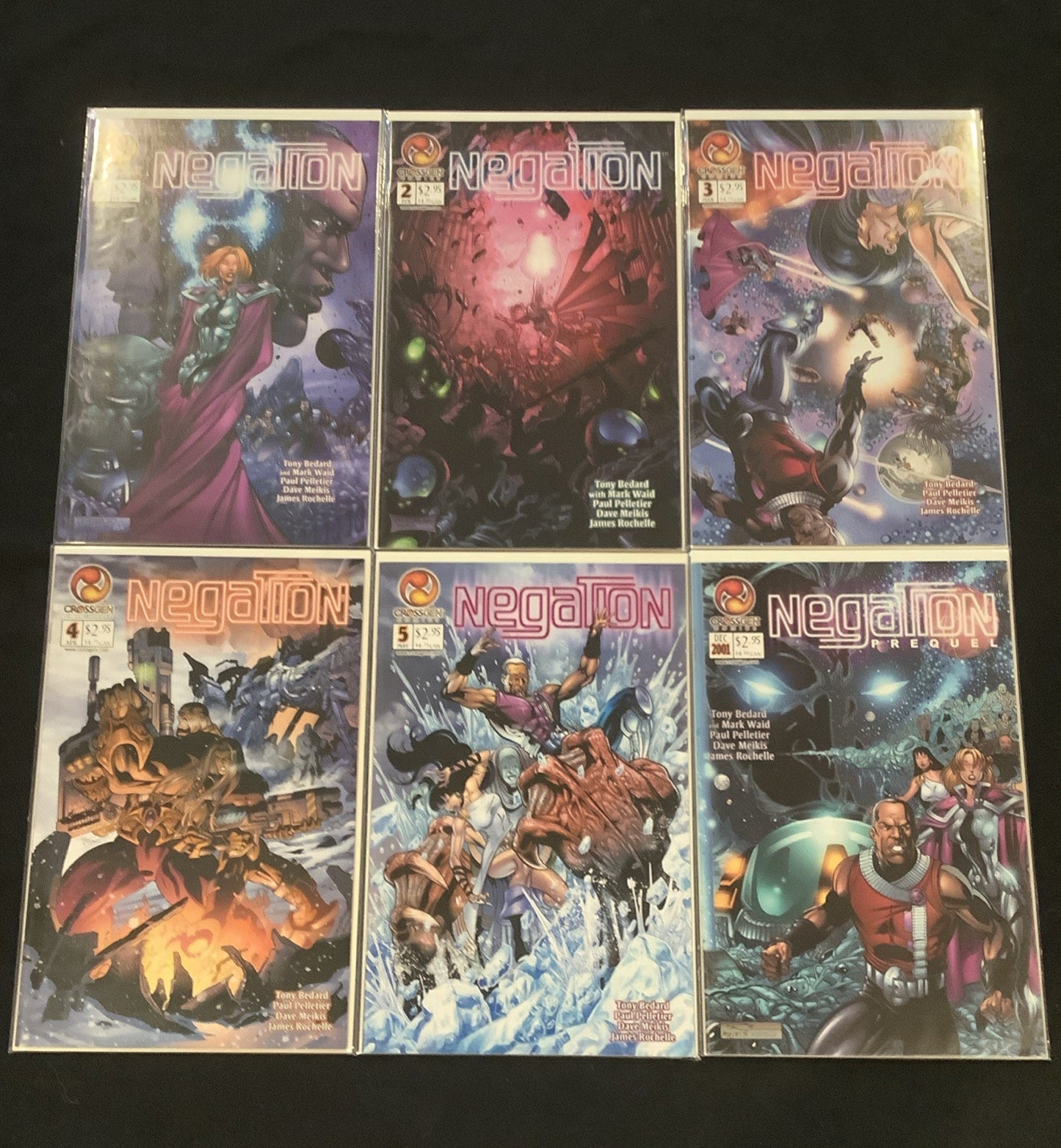 Negation #1-5 + Prequel Comic Lot, CrossGen Entertainment, Tony Bedard, 2002