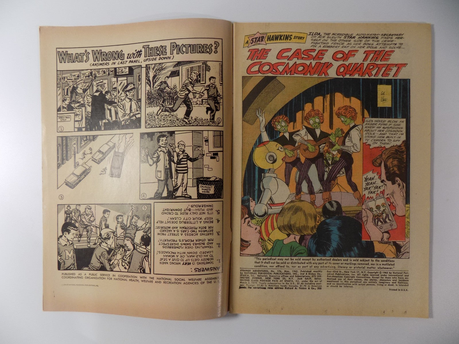 Strange Adventures #176 DC Comic May 1965 Very Fine-