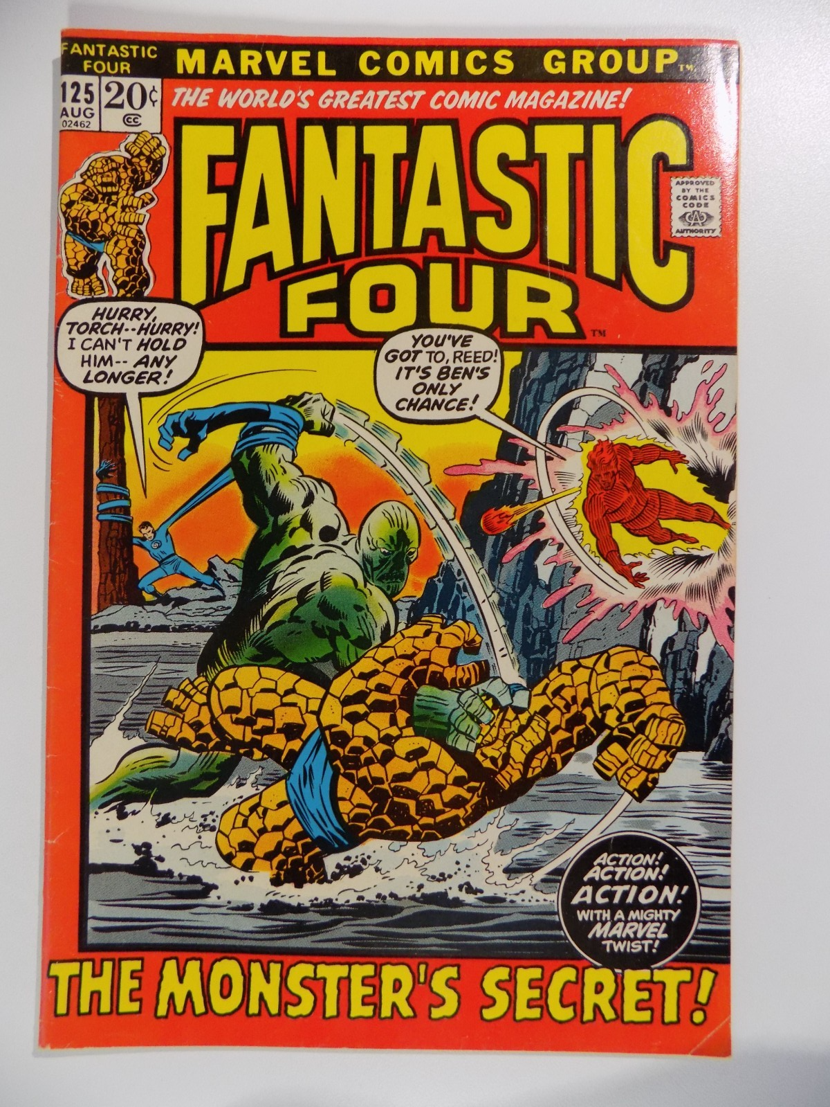 Fantastic Four #125 Marvel Comic August 1972 Very Fine