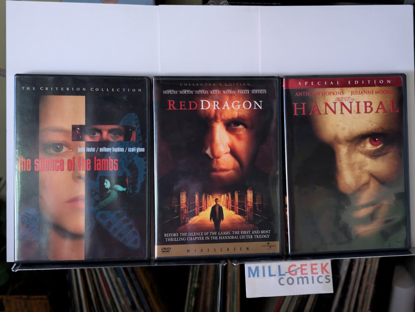 Silence of the Lambs / Red Dragon / Hannibal, 3 Movie Collection (DVD) -JD
