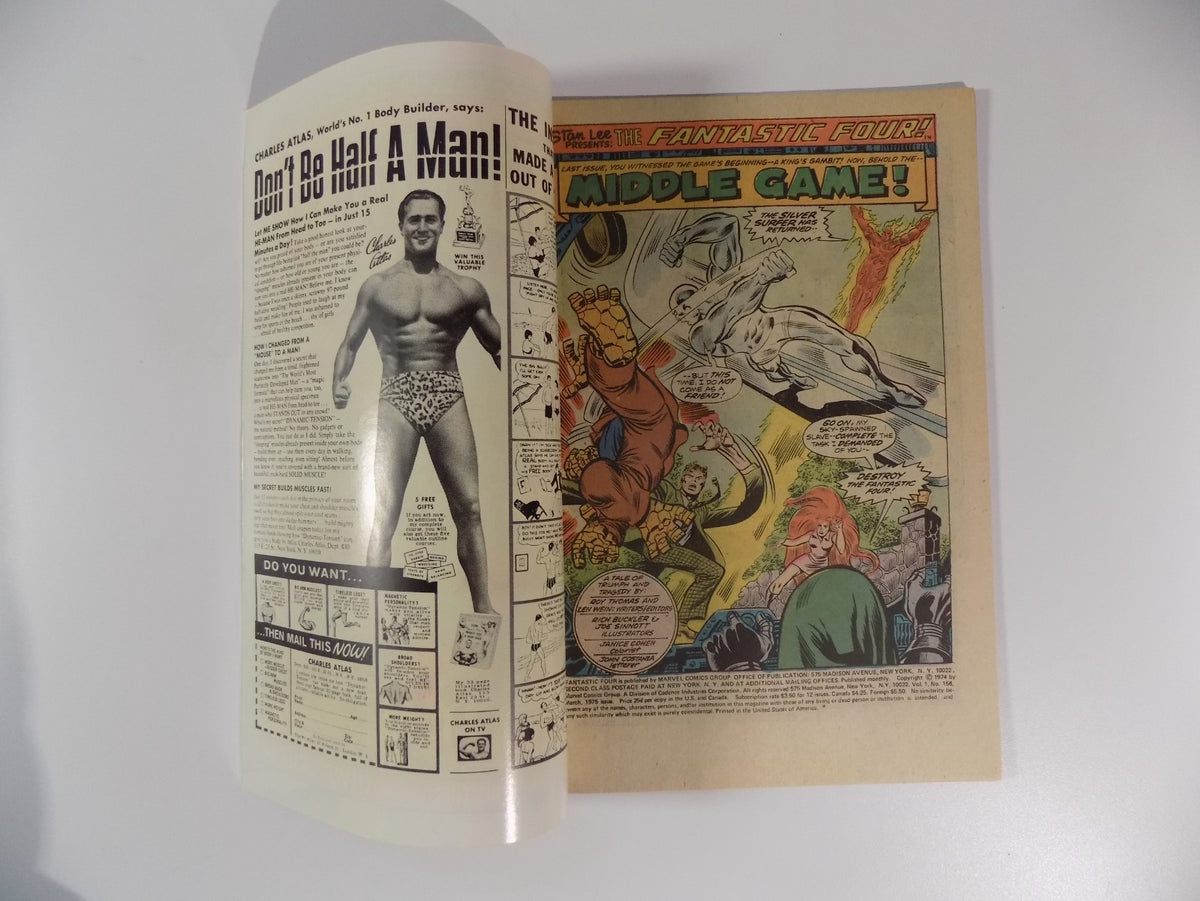 Fantastic Four #156 Marvel Comic March 1975 Very Fine+