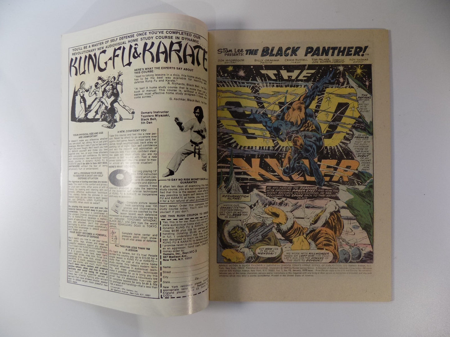 Jungle Action #13 Marvel Comic January 1975 Very Fine