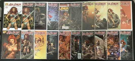 Red Sonja #1-50 + Annual #1-2 + Giant #1-2 + Cover Gallery #1 Comic Lot, See Pic