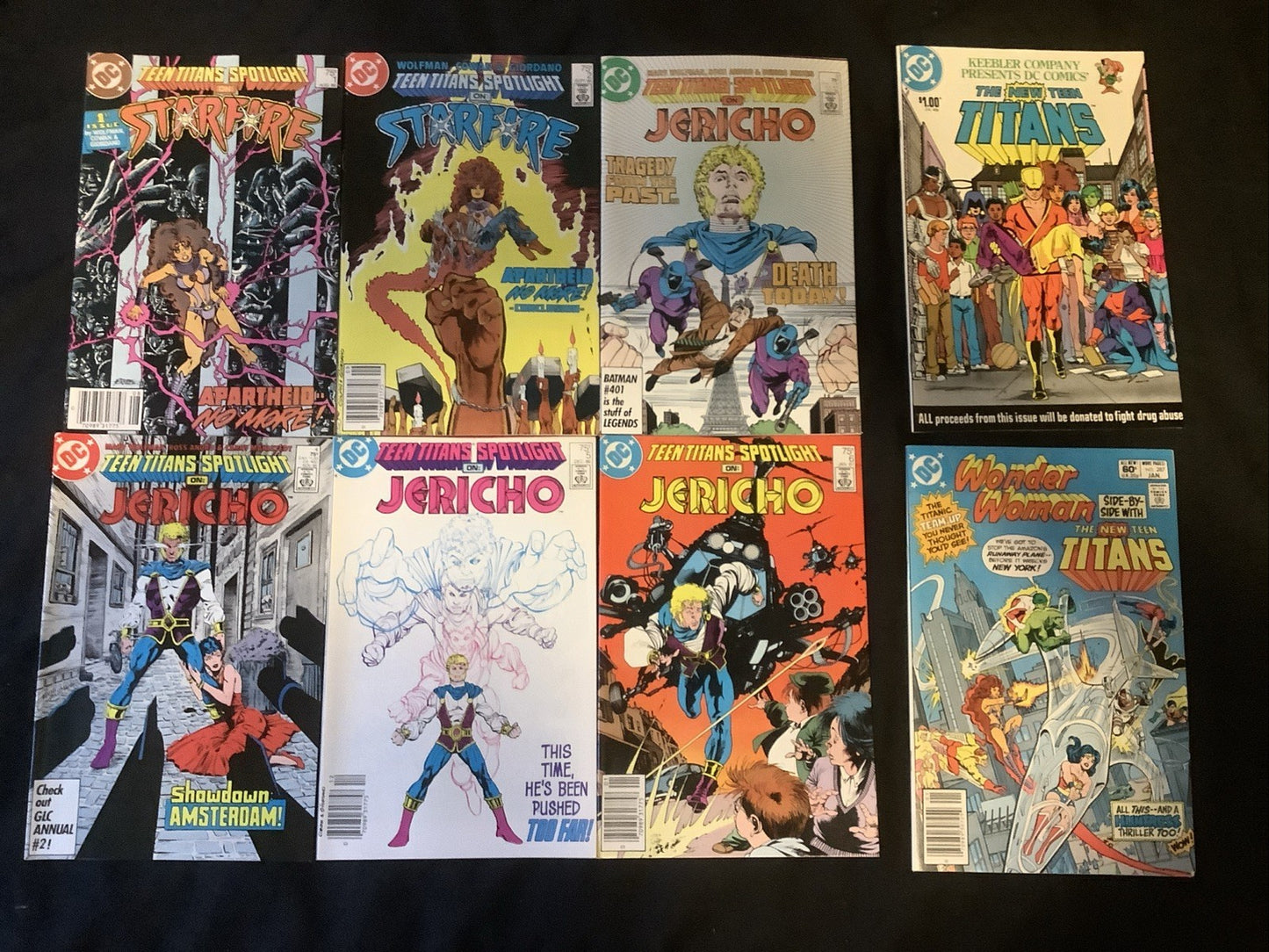 Teen Titans Comic Bundle: Spotlight #1-6, Wonder Woman #287, Nestle Special #1