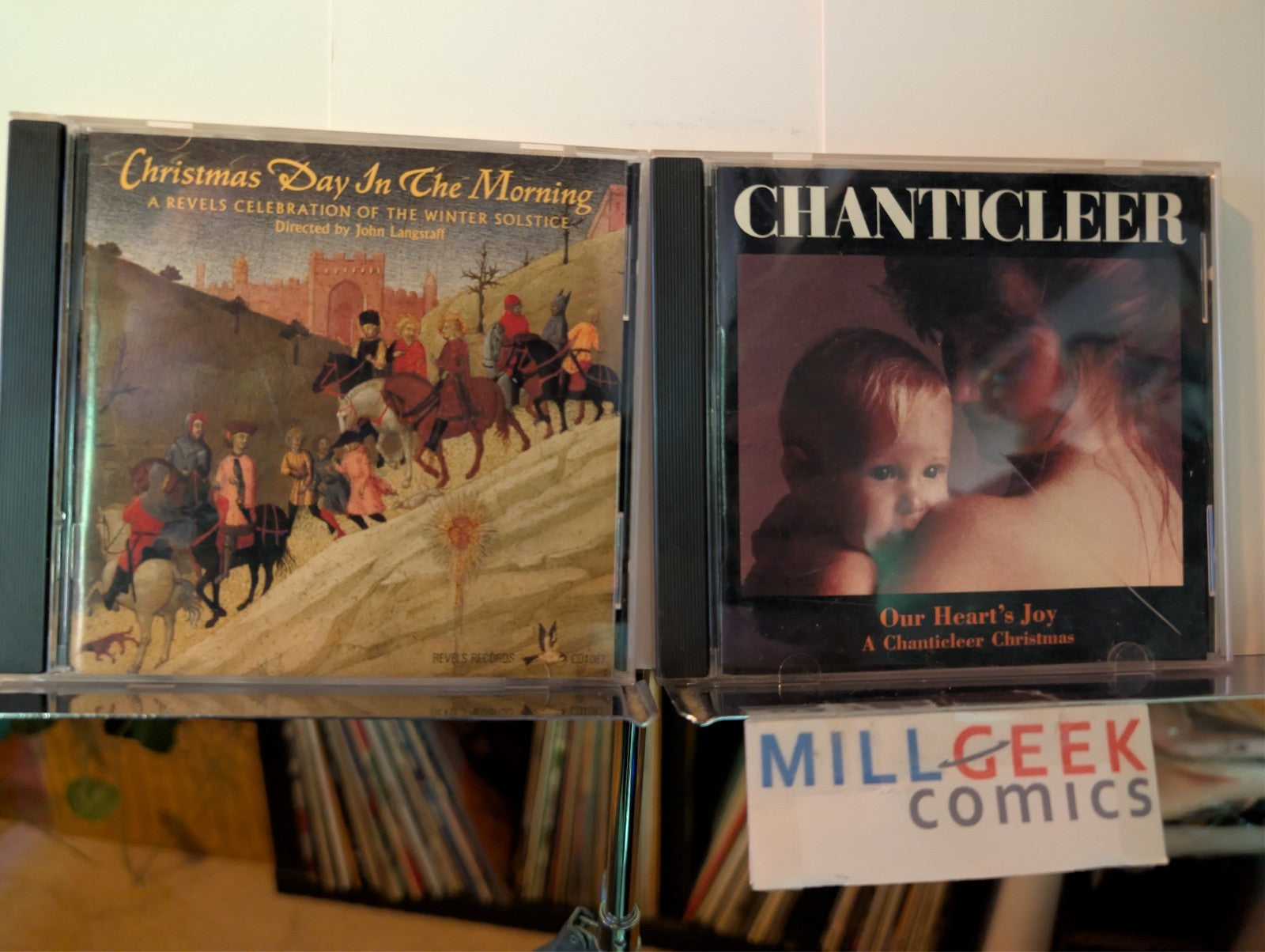 2 Christmas Albums (John Langstaff & Chanticleer) -JD