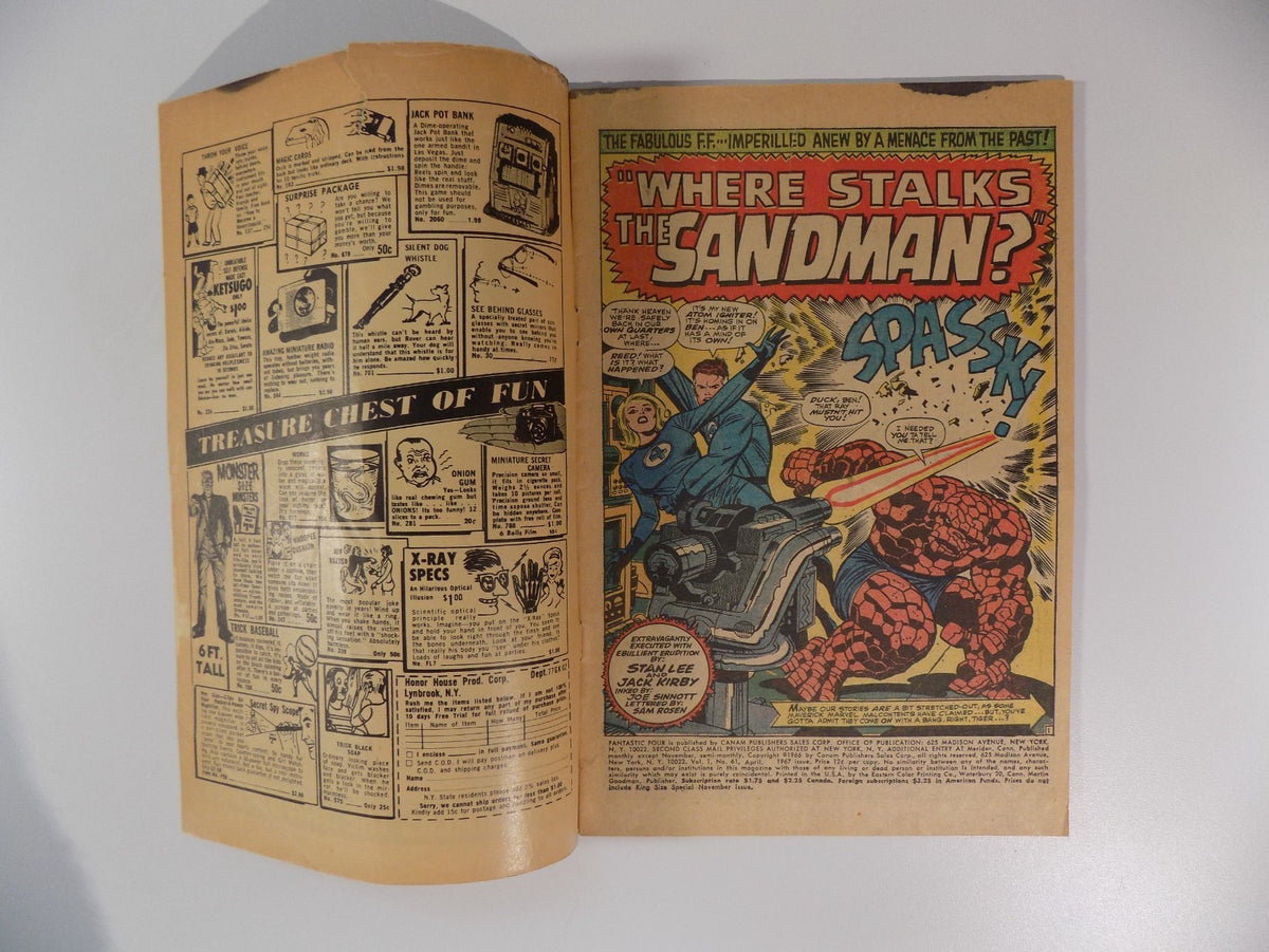 Fantastic Four #61 Marvel Comic April 1967 Very Good/Fine