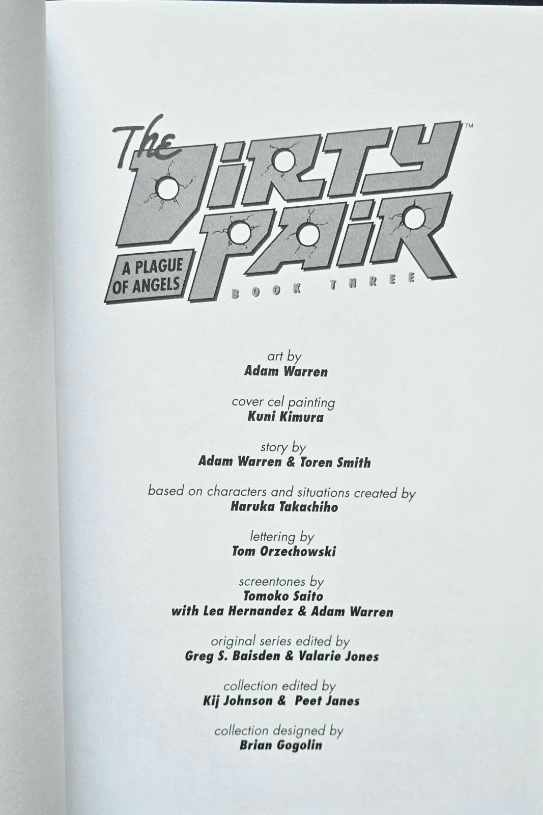 The Dirty Pair Book Three A Plague of Angels By Adam Warren & Toren Smith (1995)