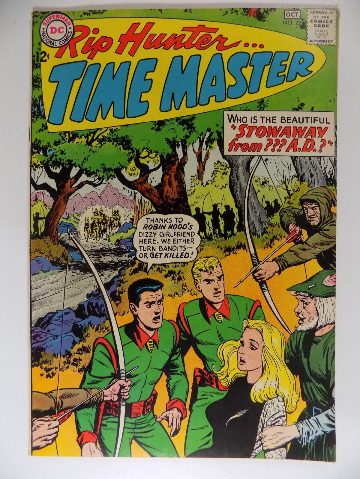 Rip Hunter Time Master #22 DC Comic October 1964 Fine/ Very Fine