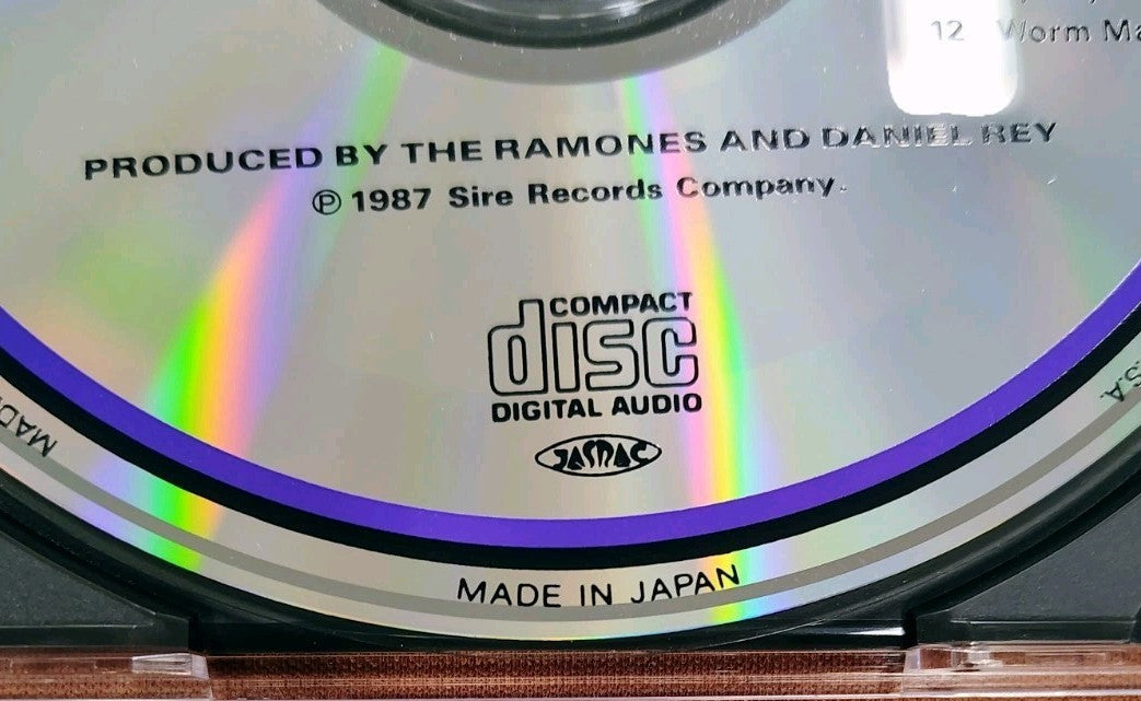 Ramones LIKE NEW CD "Halfway To Sanity" Japan OBI (1987) JD