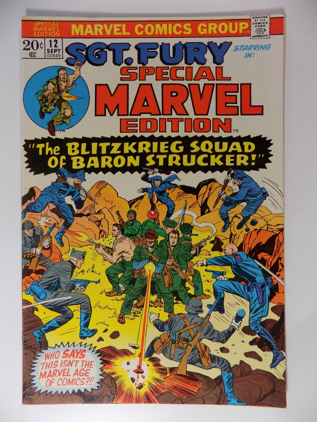 Special Marvel Edition #9-14 Sgt. Fury 1973 Very Fine or Better