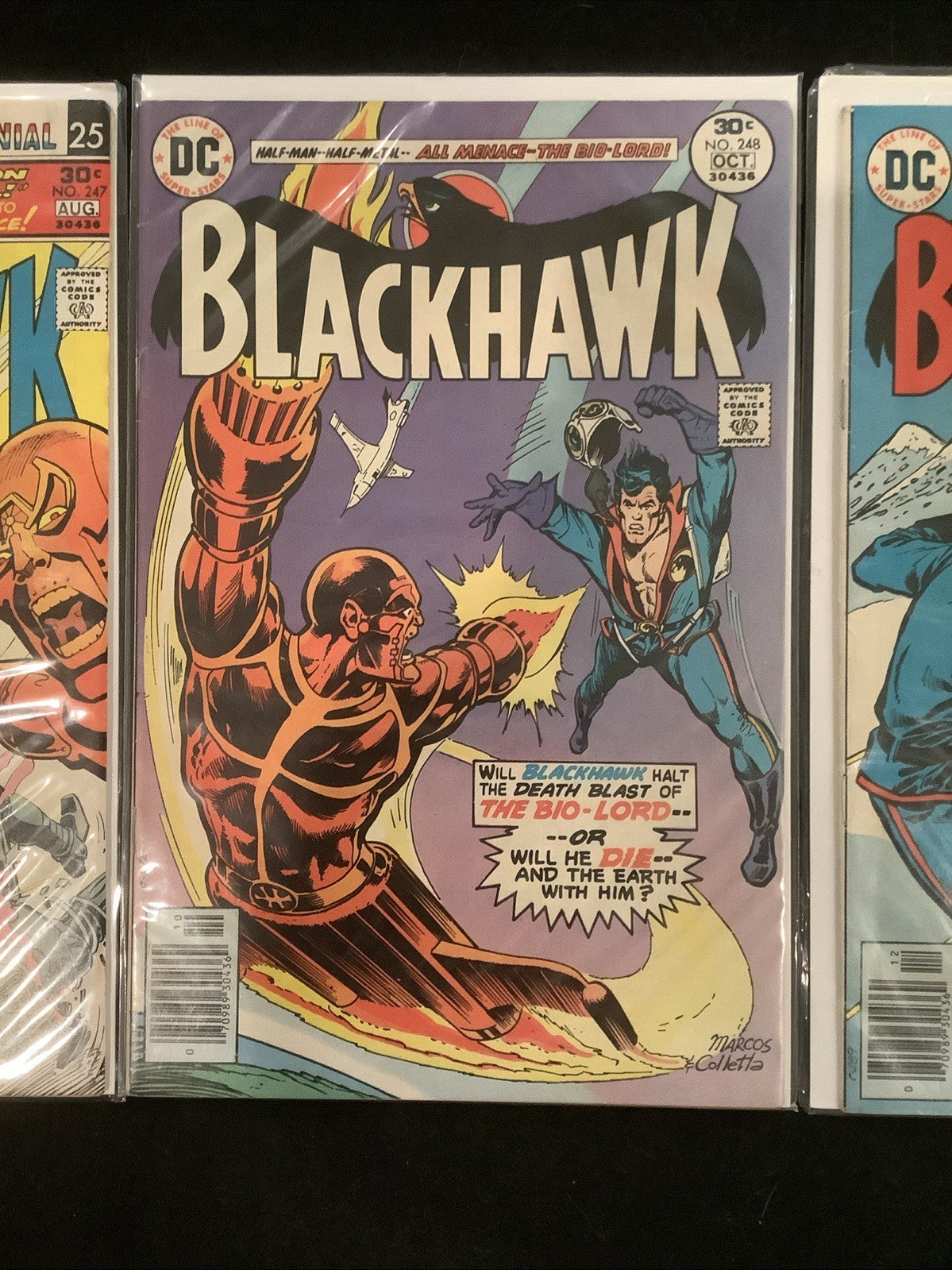 Blackhawk #247-249 Comic Lot, DC Comics, David Anthony Kraft, Curt Swan, 1976