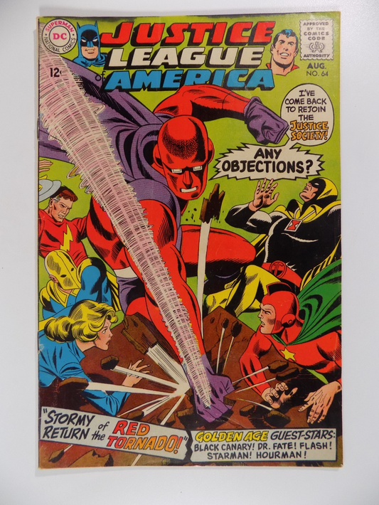 Justice League of America #64 DC Comic August 1968 Fine-
