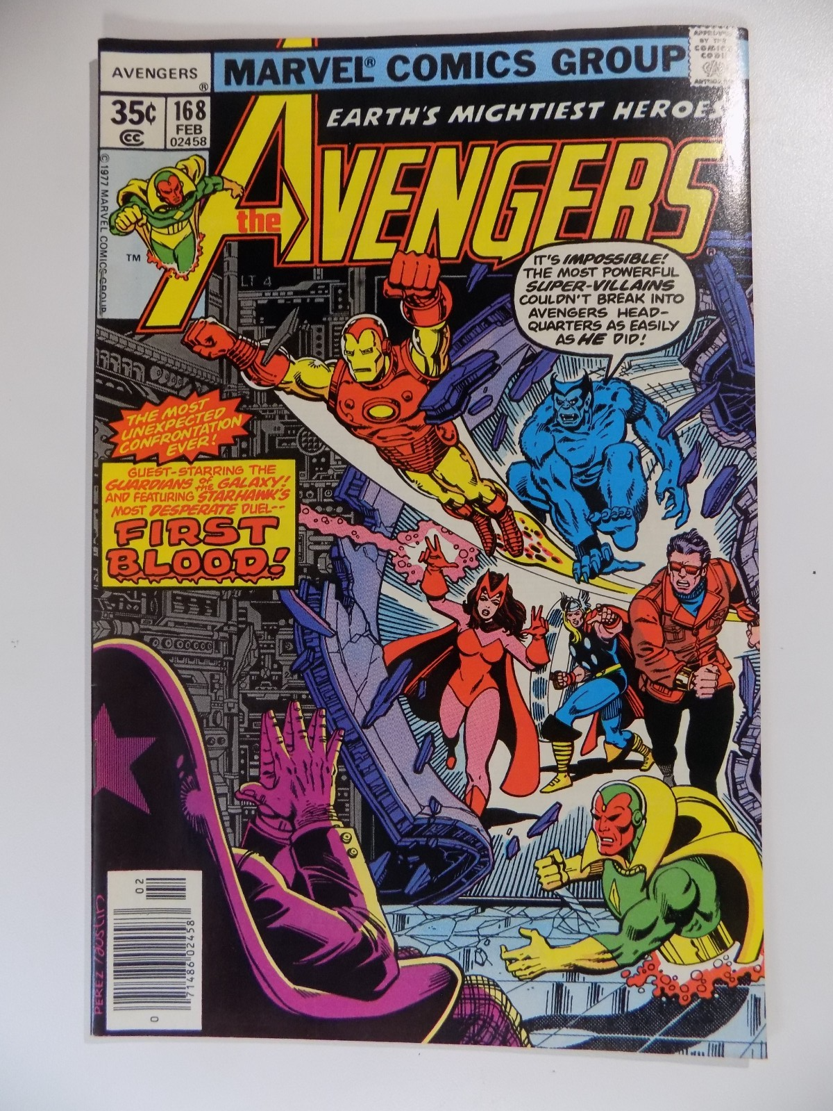 Avengers #168 Marvel Comic February 1978 Very Fine