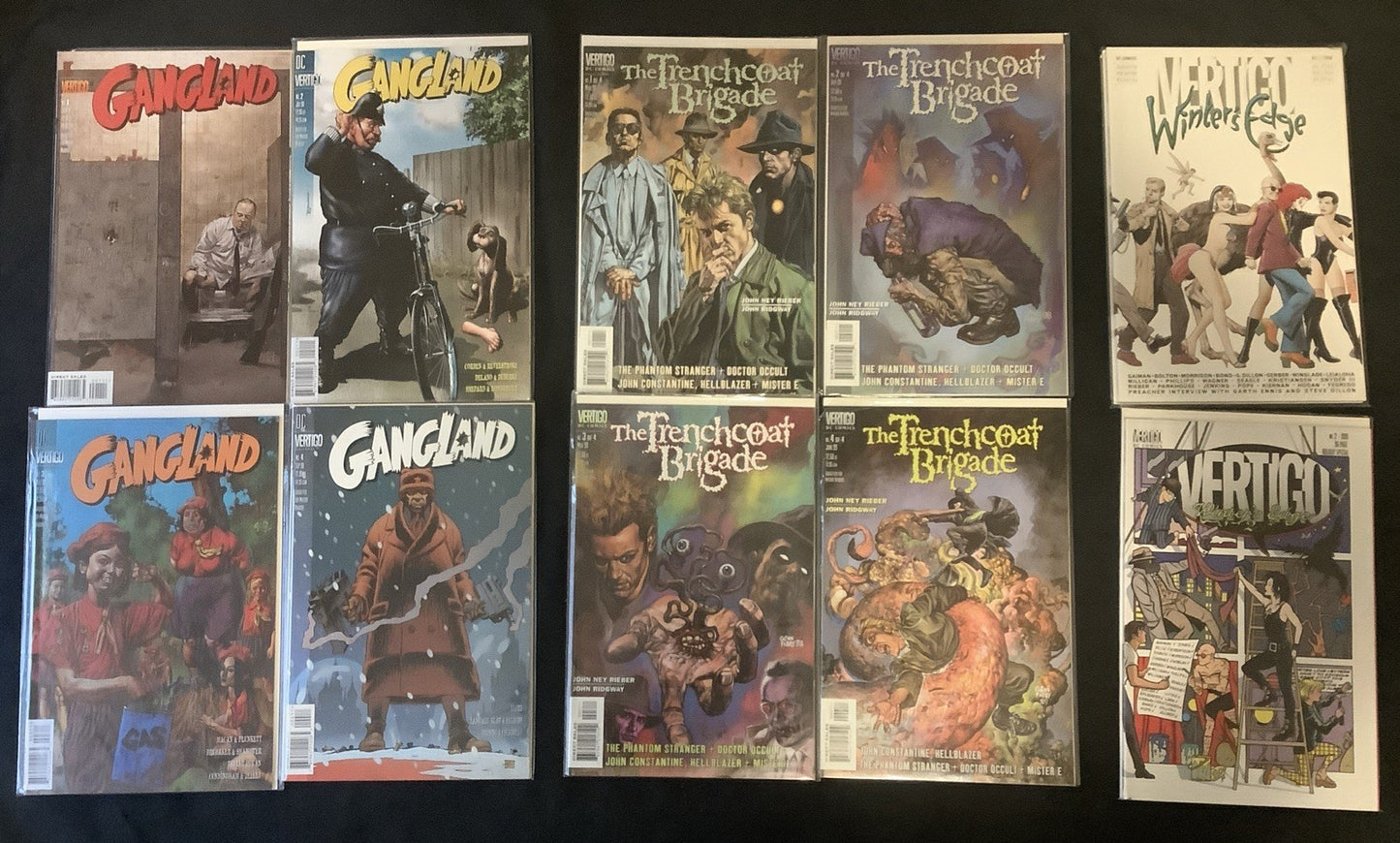 Vertigo Comic Bundle: Gangland #1-4, Trenchcoat Brigade #1-4, Winter’s Edge #1-2