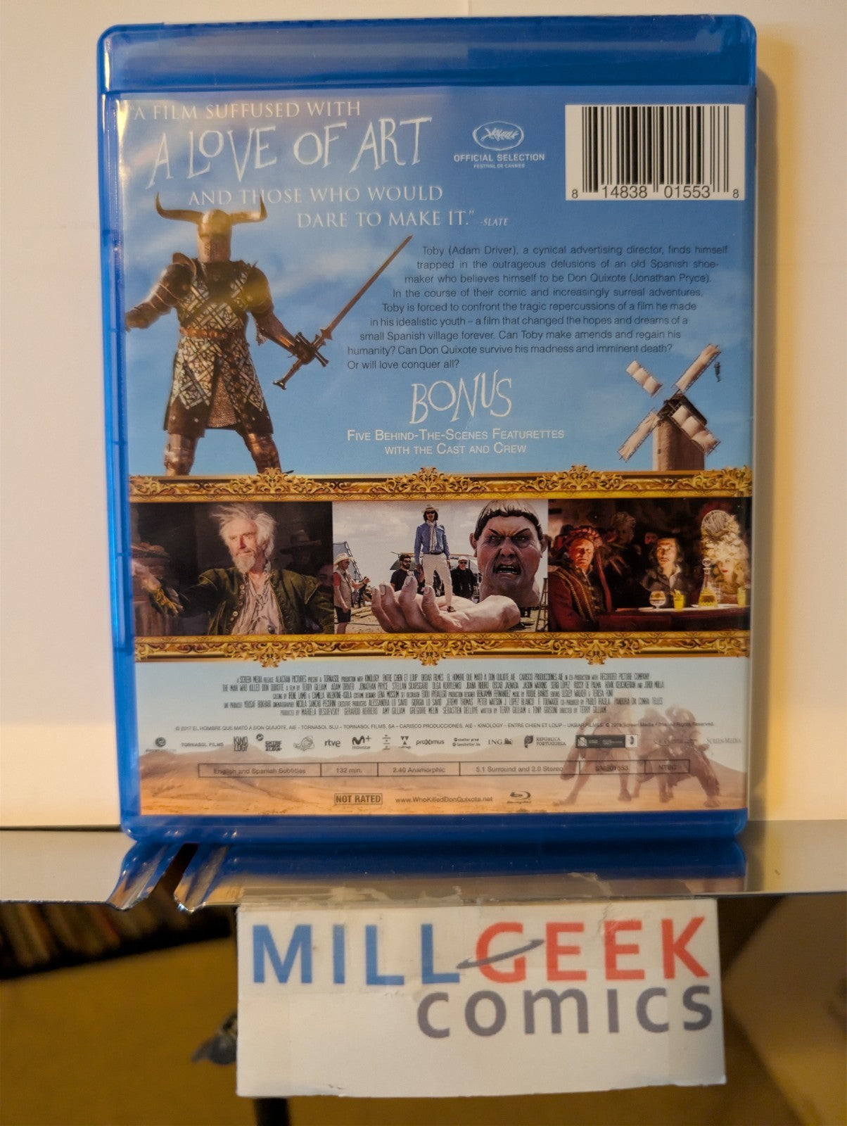The Man Who Killed Don Quixote, a Terry Gilliam Film (Blu-Ray) -JD